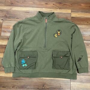 Disney Parks Pixar Up Wilderness Explorer Half Zip Unisex Sweatshirt Size XXL